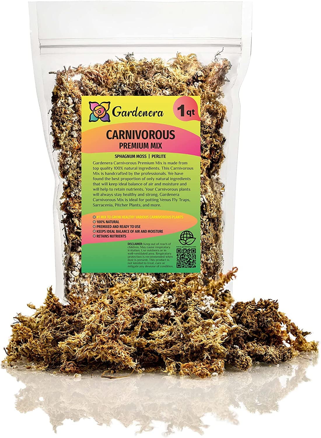 ⭐ GARDENERA Sphagnum Moss Potting Mix for Carnivorous Plants, Moss and