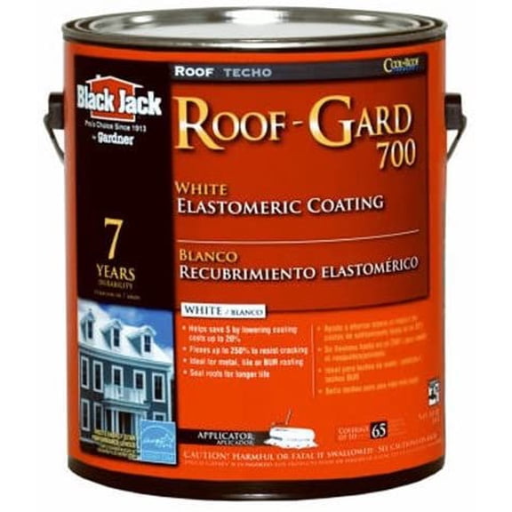 Gardner-Gibson Roof Guard Elastomeric Roof Coating - UV Protection - 3.6 Qt, White