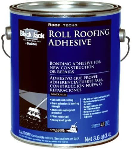 Gardner-Gibson Roll Roof Adhesive 6150-9-34 - Waterproof Asphalt - 3.6 Qt, Black