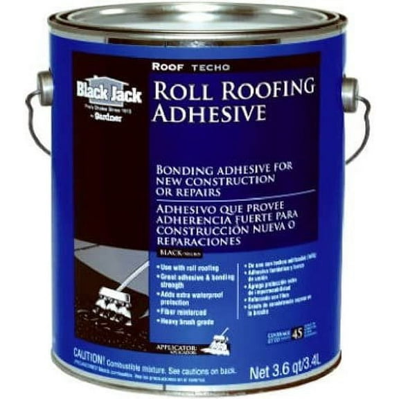 Gardner-Gibson Roll Roof Adhesive 6150-9-34 - Waterproof Asphalt - 3.6 Qt, Black
