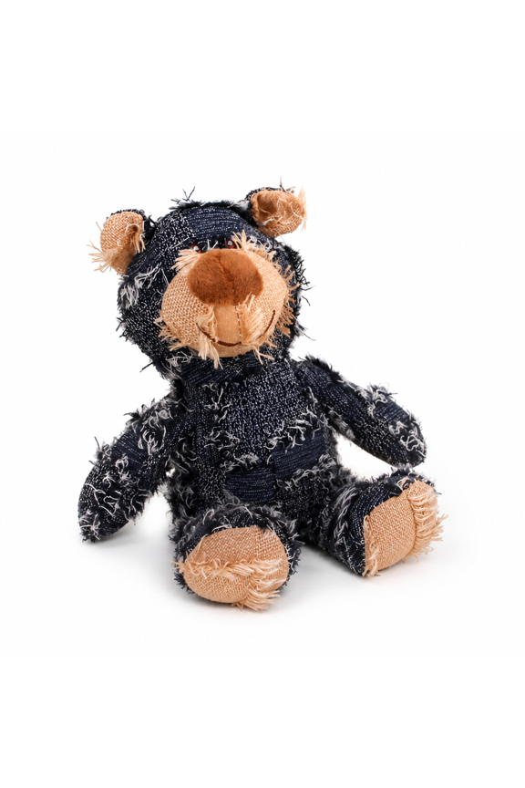 2026 New Indestructible Robust Bear Dog Toy, Resistant Squeaky Dog Toys for Heavy Chewers, Unbreakable Stuffed Plush Dog Toys for Aggressive Chewers (Blue)