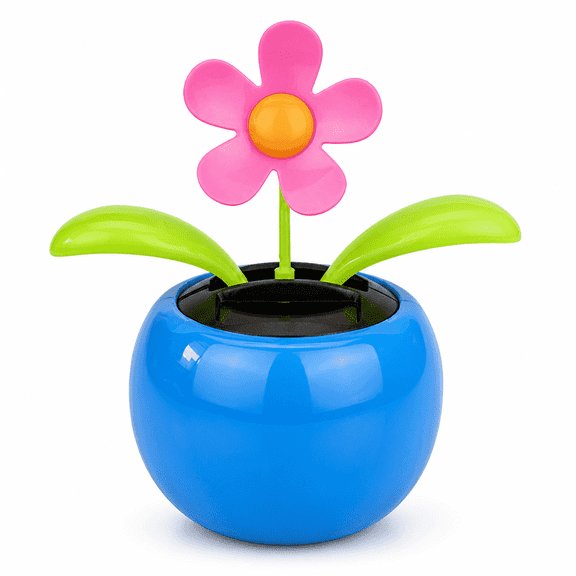 Gardvora 2026 New Solar Dancing Toy Solar Powered Dancing Sun Flower in Colorful Pots Swinging Heart Flip Flap Animated Bobblehead Dancer Window Rose Sun Catcher Car Dashboard Decor Suncatchers