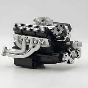 GARDVORA 2026 New V8 Engine Kit Gas, Gasoline Ohv V8 Small Block Engine Model Kits, Mini V8 Engine Kits That Runs, 4 Stroke 44Cc Water Cooled 1/6, Build Your Own V8 Model Engine for Adults (Black)