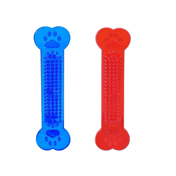GARDVORA 2Pcs Nylabones for Dogs,Safe Pvc Material Nylabone for Aggressive Chewers,Bite-Resistant Tech Small Dog Toys,Blue