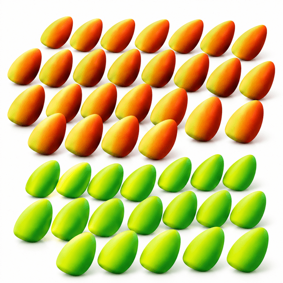 GARDVORA 60 Pieces Foam Floats Bullet Fishing Foam Snell Floats Pompano Rigs Oval Fly Fishing Strike Indicators for Trout Catfish Walleye,60 Pieces Bullet Oval Fishing Floats