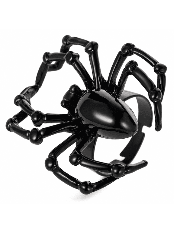 Adjustable Spider Ring, Simulation Animal Jewelry for Gothic Punk Style Halloween