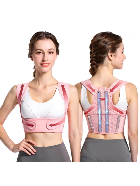 Back Brace Posture Corrector for Women - Adjustable Upper Posture Support Bras for Neck Shoulder Back Straightener - Comfortable Posture Corrector Hunchback Slouching under Clothes (Medium)