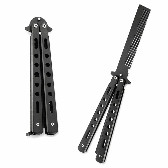 GARDVORA Christmas Decorations Practice Knife Not Bladed Butterfly Comb Practice Tool Practice Throwing Comb