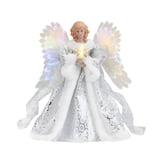 GARDVORA Christmas Tree Topper,Angel Tree Topper,10-Inch White Angel ...