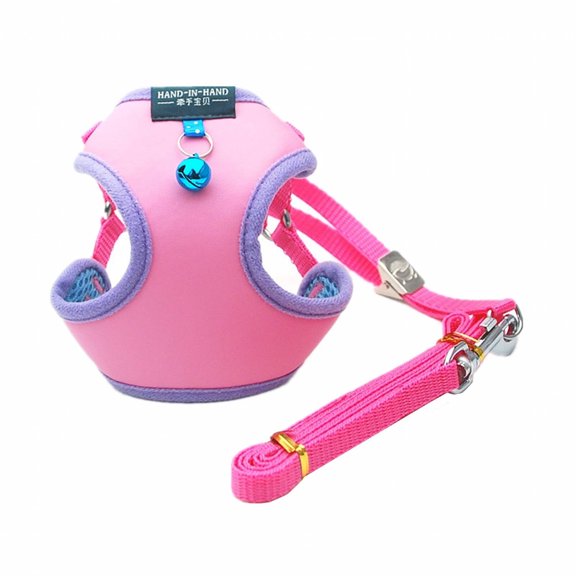 GARDVORA Dog Halters,Adjustable Design Dog Harness,High-Quality Material Dog Leash,Pink,S