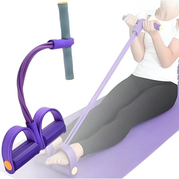 GARDVORA Fitness Sit-up Exercise Equipment, Elastic Pull Rope, Home Gym Arm Abs Workout & Leg Stretching Device, Yoga Pedal Resistance Band, Under 300 Lbs