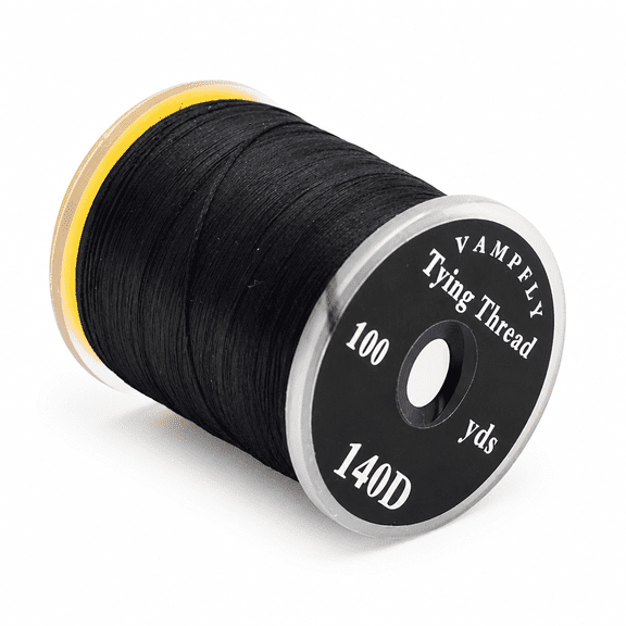 GARDVORA Fly Tying Thread 140D for Lure DIY Making Tool Strong Multifilament Trout Line Smooth Braided Thread Fly Tying Supplies Black