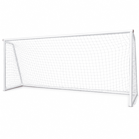 GARDVORA Full Size 24 x 8 Flat Back Soccer Goal Post Net