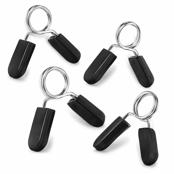 GARDVORA Spring Clip Collars, 1 Inch (25 Mm) for Smooth Dumbbell Handle Or Standard Weightlifting Barbell (4 Pack)