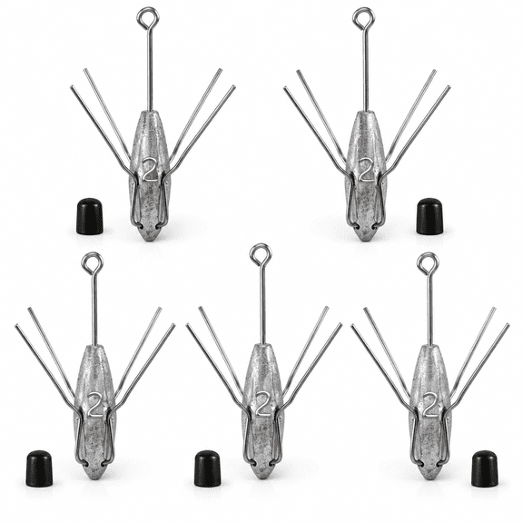 GARDVORA Sputnik Sinkers Fishing Weights Sinkers Surf and Pier Fishing Sinkers Long Tails for Saltwater Fishing Gear Tackle Long Tails Fishing Weights Sinkers 2Oz 3Oz 4Oz 5Oz 6Oz