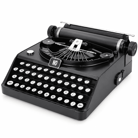 GARDVORA Vintage Typewriter Model, Retro Portable Manual Props Typewriter Model Antique Typewriter Decoration Artistic Design Typewriter Model for Home Office Decoration
