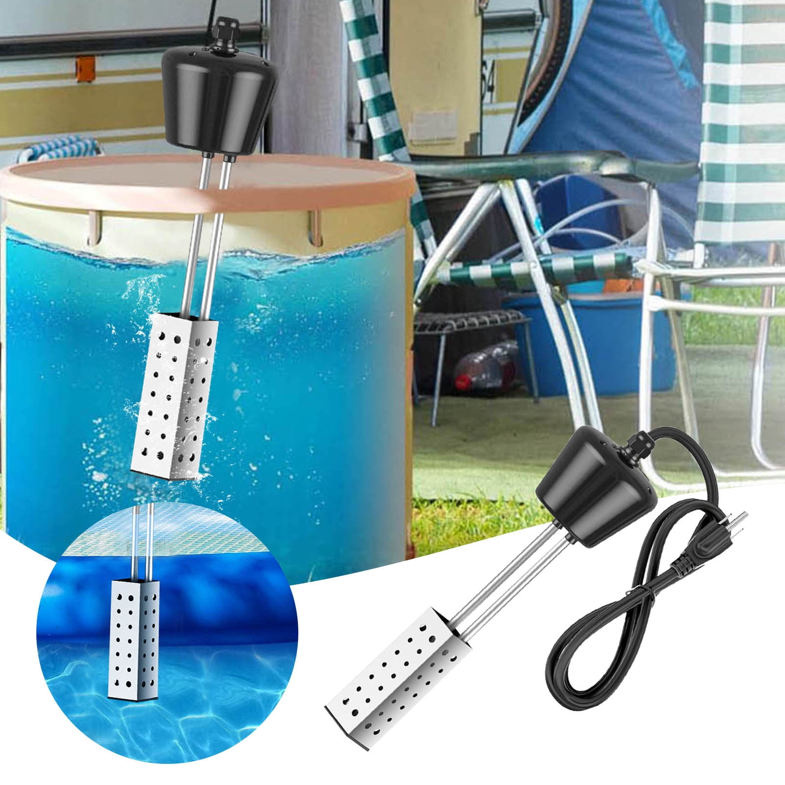 Immersion Water Heater With 304 Stainless Steel Good Portable Pool ...