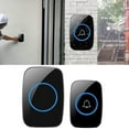 GARENAS Adjustable Volume and LED Flash Long Range Wireless Door Bell