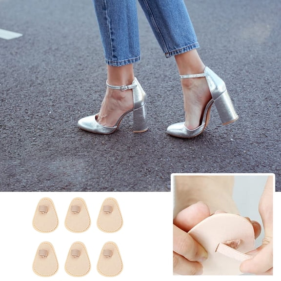 GARENAS 6 Pieces Hammer Toe Straightener Toe Splint Toe Regulator Hammer for Crooked Toes Hammer Toes and Overlapping Toes(Khaki)