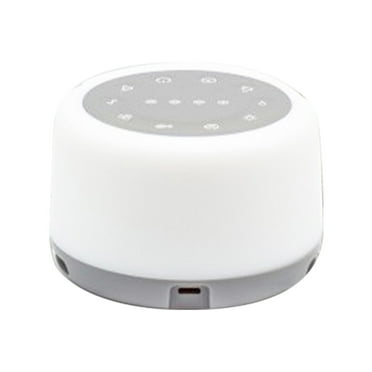 GARENAS Baby Adult Kids Sleep White Noise Machine Sound Machine with Night Light 24 Soothing Sleep Sounds Noise Maker for Bedroom(White)