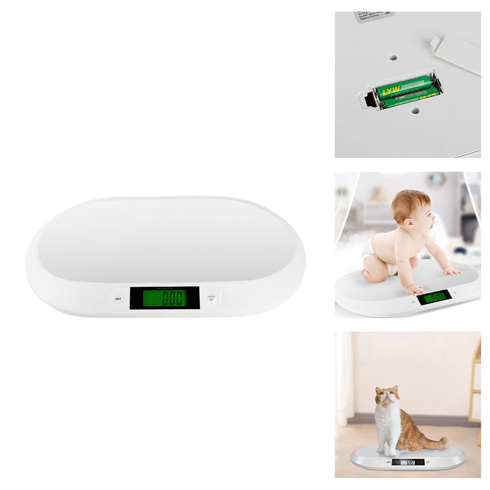 GARENAS Baby Scale Digital Scale with Measuring Tape Function Toddler