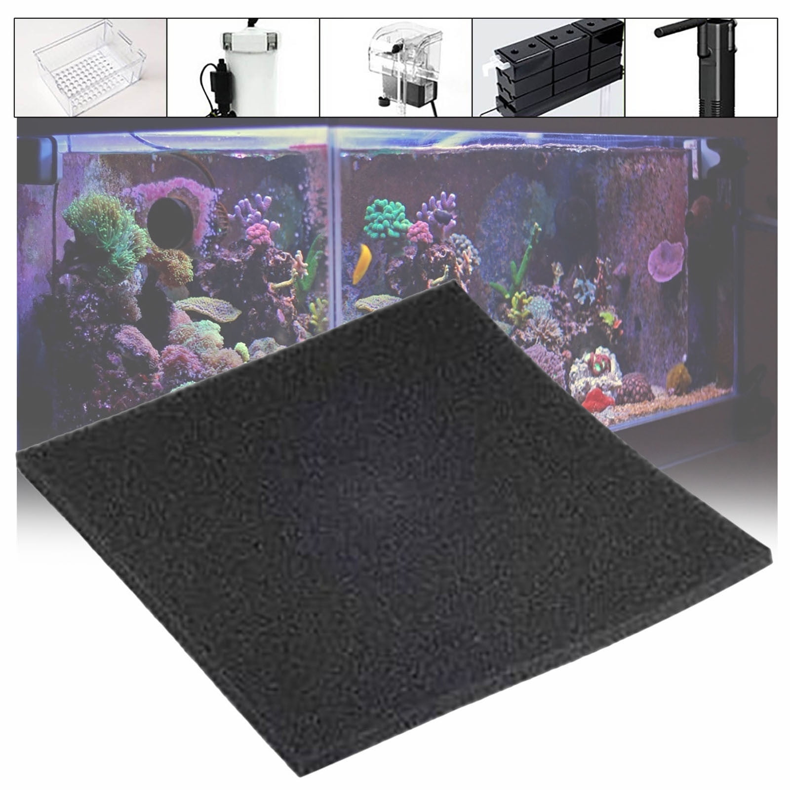 GARENAS Bio Sponge Filter Media Pad Cuttofit Foam for Aquarium Fish