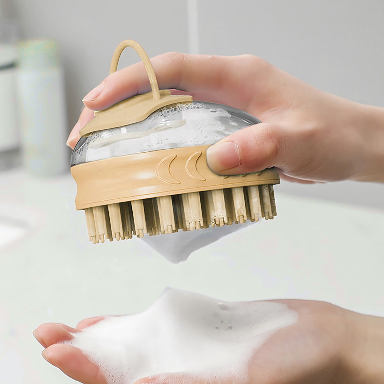 GARENAS Cat Bath Brush Cat Brush A Cat Massage Brush Used to Hair Knots