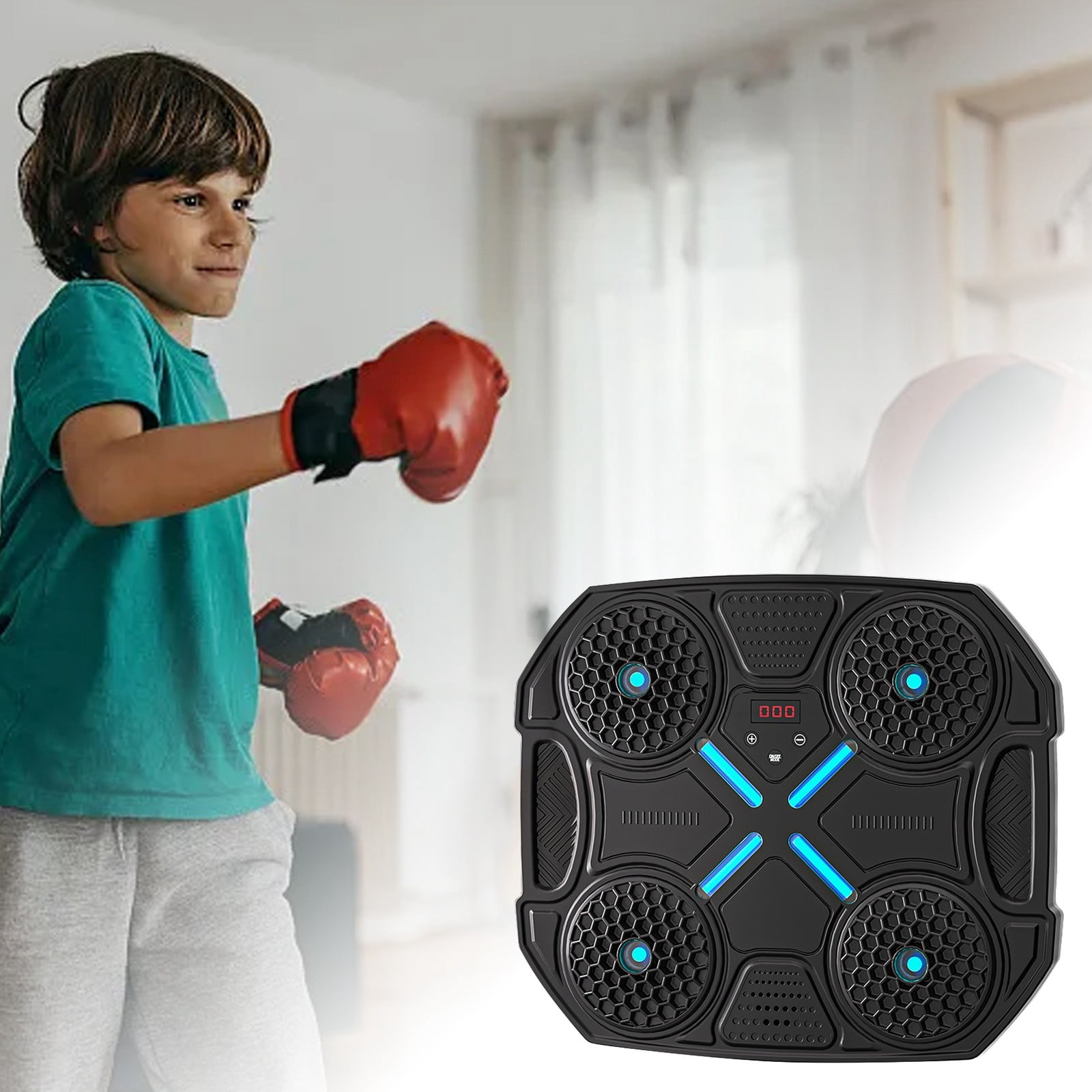 GARENAS Children's Music Boxing Machine Wall Mounted Smart Boxing ...