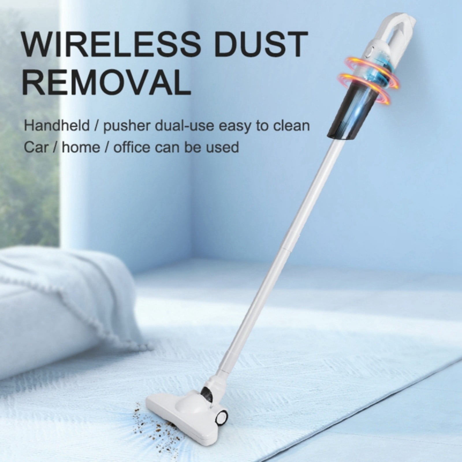 GARENAS Cordless Handheld Vacuum Cleaner(White)