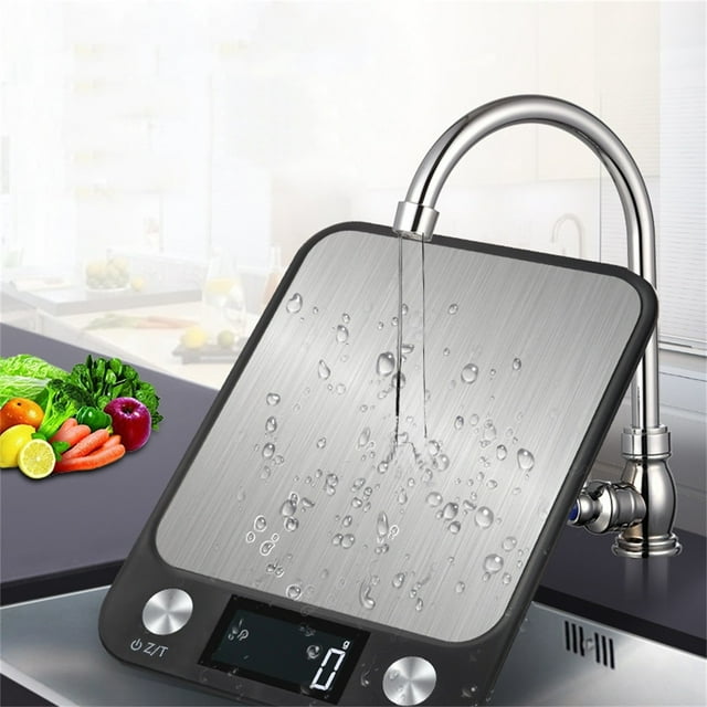 GARENAS Digital Kitchen Scale 22lb/0.04 Ounce 5KG and 10KG Slim