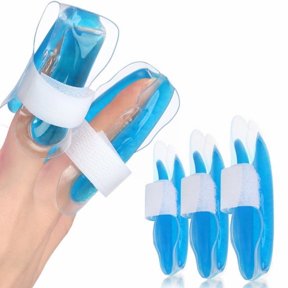 GARENAS Finger and Toe Cold Gel Ice Pack Reusable Cryotherapy Compression Sleeve for Injuries Tendonitis or Sprains and Latex. 5Ml Blue