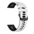 thumbnail image 1 of GARENAS Flat End Two Tone Silicone Watch Strap 22mm Width Stylish & Durable Fits Most, 1 of 6
