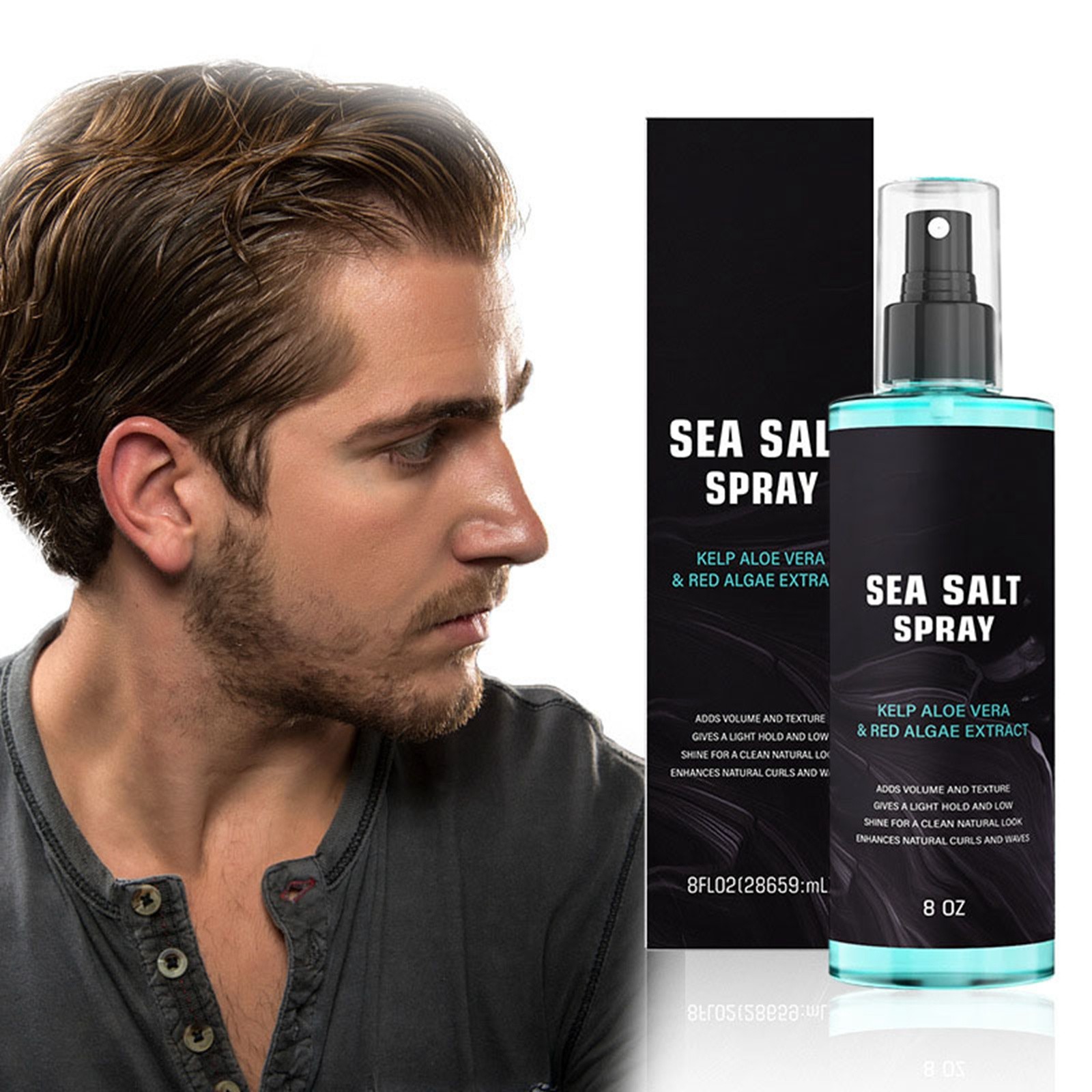 GARENAS Hair Texture Spray with Kelp Aloe Red Men's Sea Spray 236ml