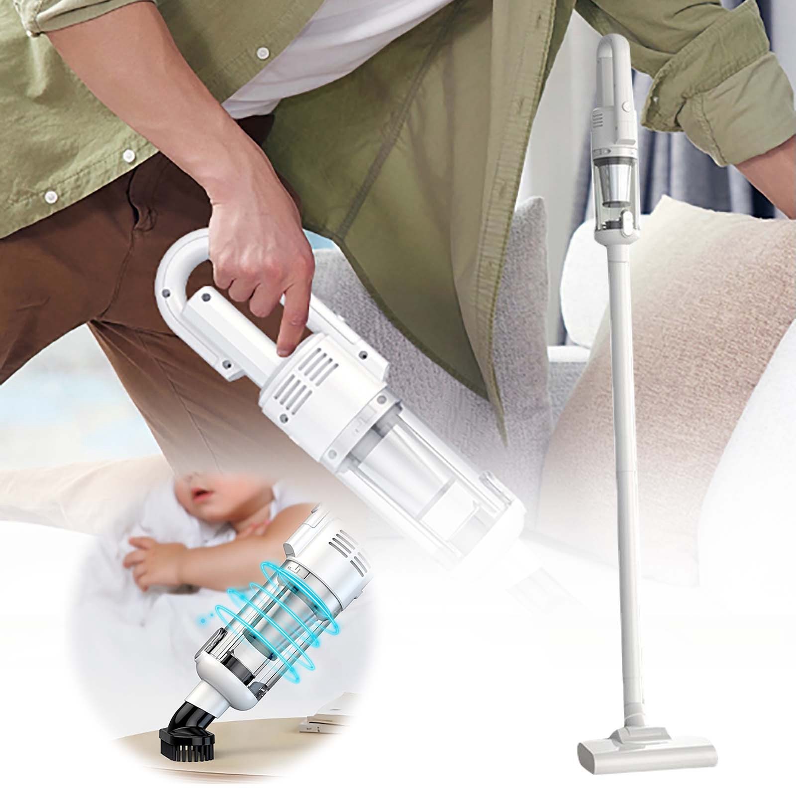 GARENAS Handheld Household Wireless Suction Mopping Use Vacuum Cleaner