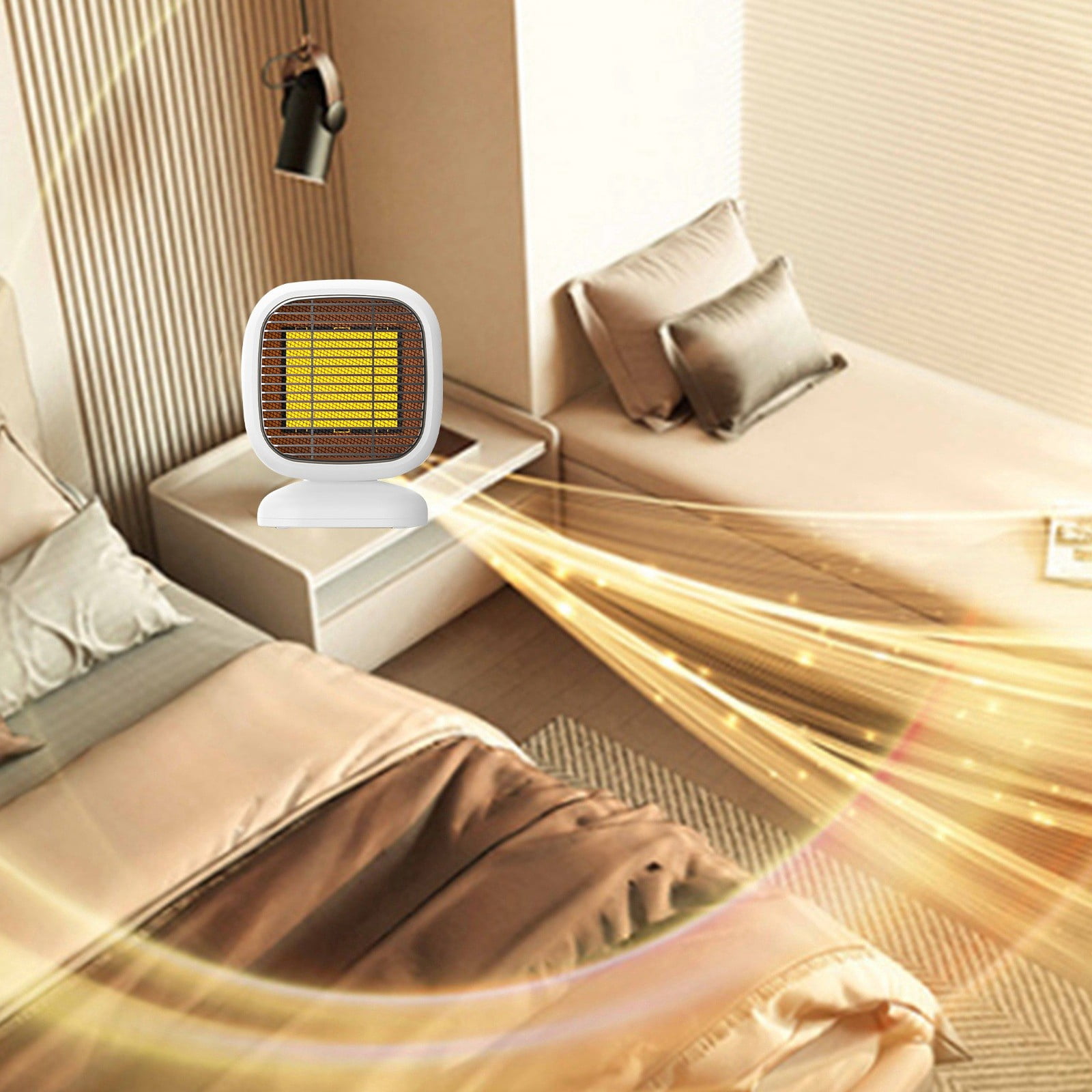 GARENAS Heater Fan Heater Home Bedroom Heater Small Heater Quick Heat ...