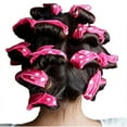 thumbnail image 1 of GARENAS Hot Sponge Creative Sleep Spotty Hair Curls Pear Hair Curls Lazy Hair Curls Dry Hair Curls(Hot Pink), 1 of 8