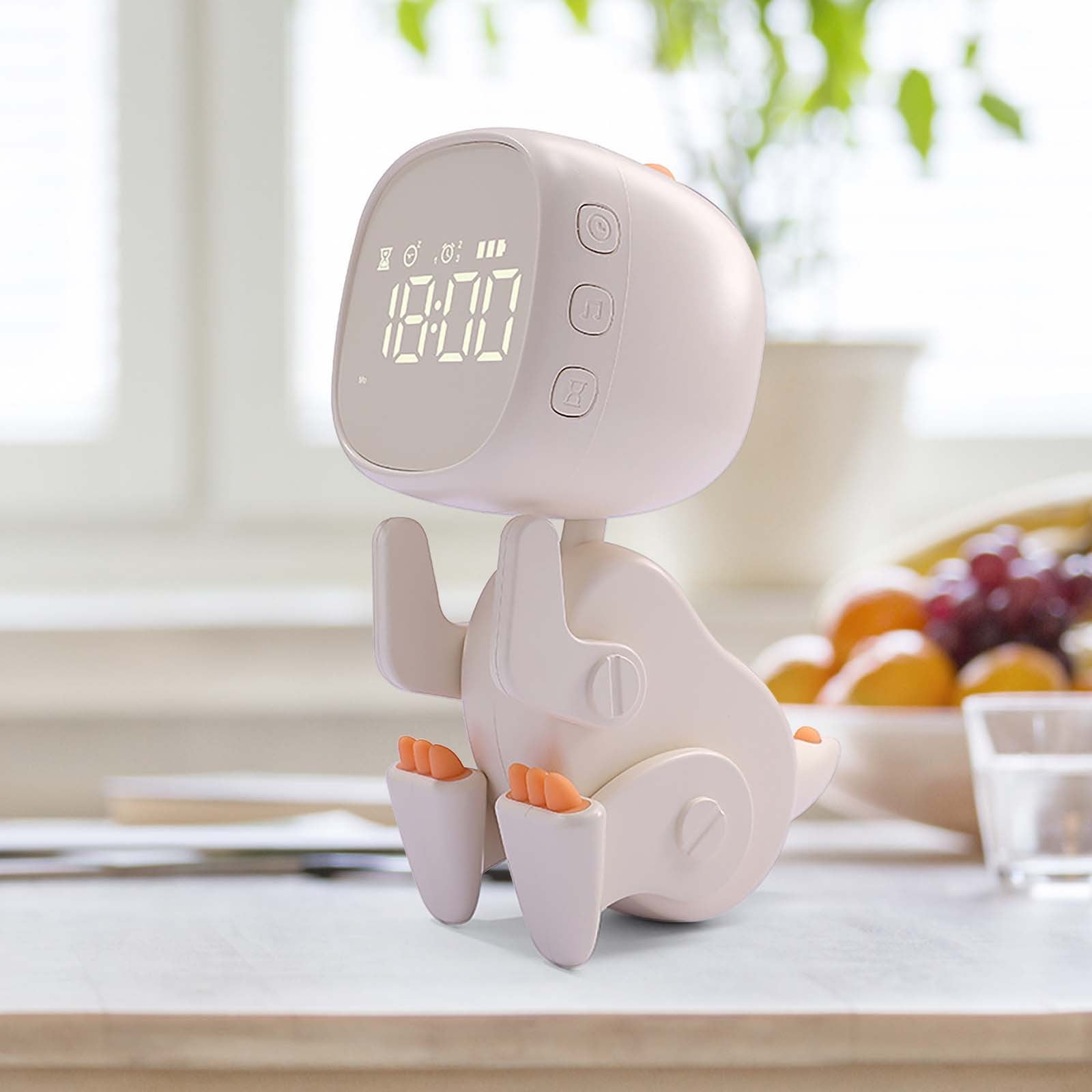 GARENAS Kids Alarm Clock with Night Light for Kids Sleep Trainer Wake