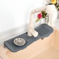 GARENAS Kitchen Faucet Pad Kitchen Splash Proof Silicone Drain Pad