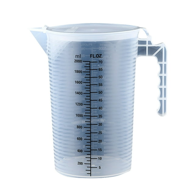 GARENAS Measuring Cup with Lid and Handle Ounce and ML Measuring Cup