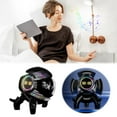 GARENAS Mecha Little Smart Speakers Clock Colorful Atmosphere Lights