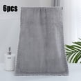 thumbnail image 1 of GARENAS Microfiber Facial Cloths Fast Drying Washcloth 6 Pack Soft Makeup Remover Cloths Highly Absorbent(Grey), 1 of 7