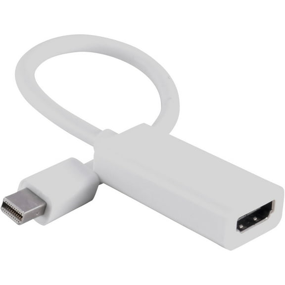 GARENAS NEW Mini Display Port DP to HDMI Cable Adapter for Apple MacBook Air Pro（White）