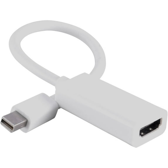 GARENAS NEW Mini Display Port DP to HDMI Cable Adapter for Apple MacBook Air Pro(White)