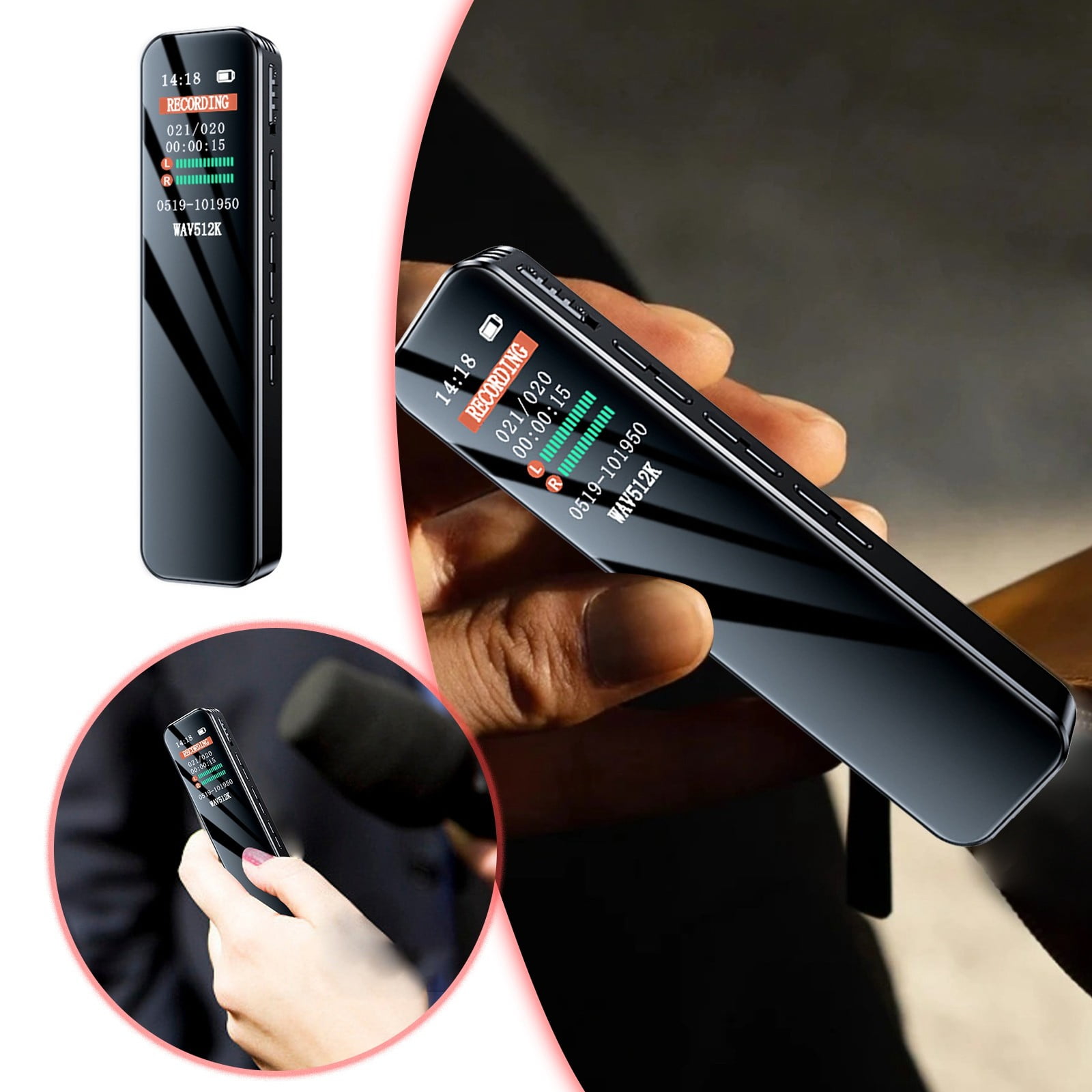 GARENAS New 32/64GB Digital Voice Recorder MP3 Player with Built in