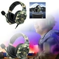 GARENAS RGB Gaming Headset with Head Mounted Design for PC Game Console