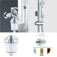 GARENAS Shower Head Set with Water Softener and Purifier Filter for