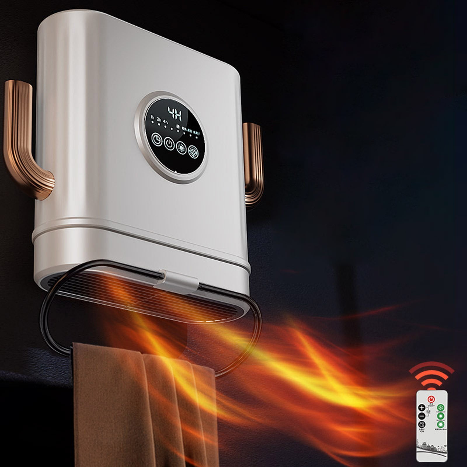 GARENAS Space Heater for Indoor Portable Rechargeable New Type of Wall