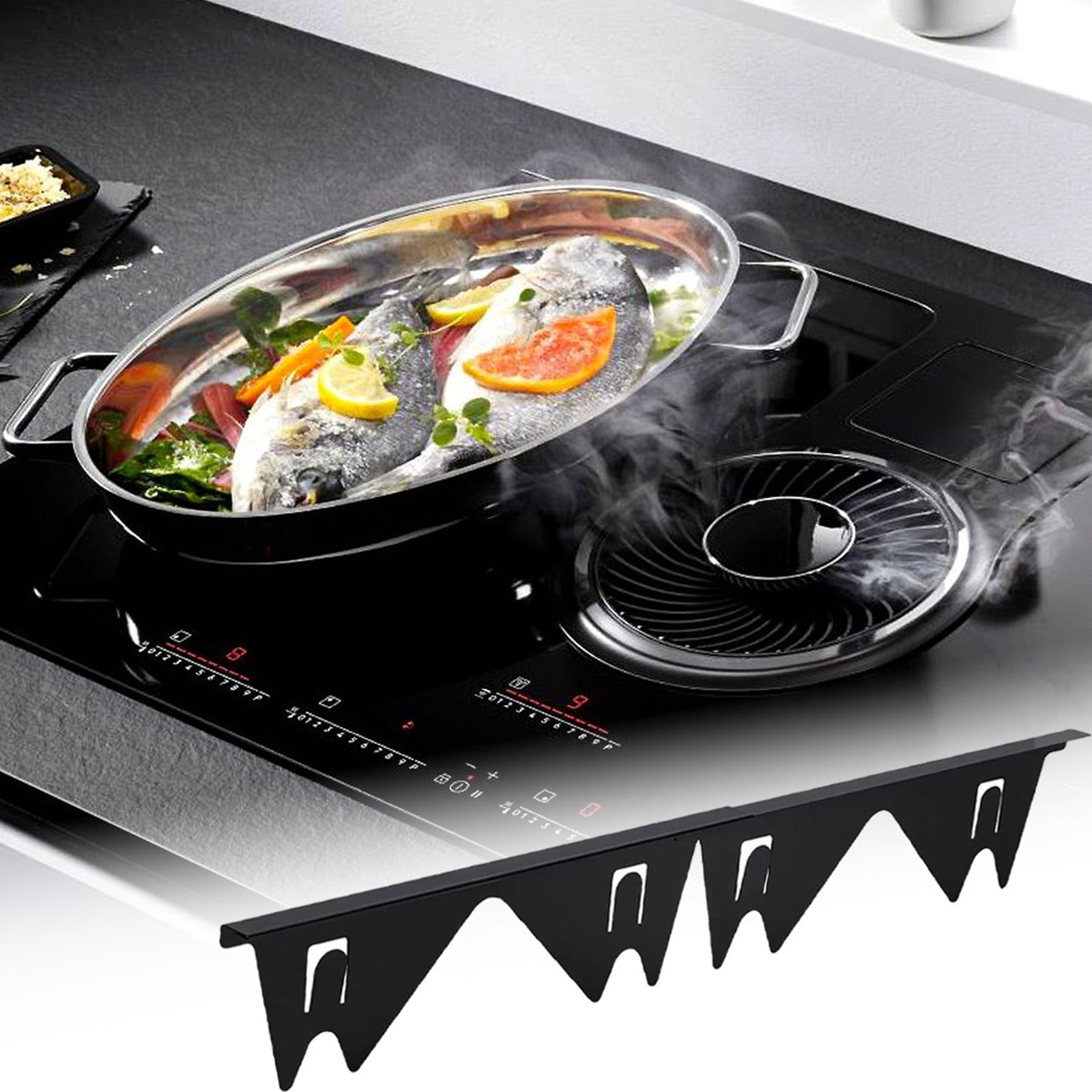 GARENAS Stainless Steel Stove Covers Stove Filler Range Trim Kit Stove Guards Heat and Easy to