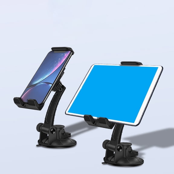 GARENAS Universal Car Phone & Tablet Mount Suction Cup Design for GPS Navigation & Media Streaming(Black)