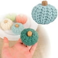 GARENAS Knitted Pumpkin Decorations DIY Hand Woven Colorful Pumpkin